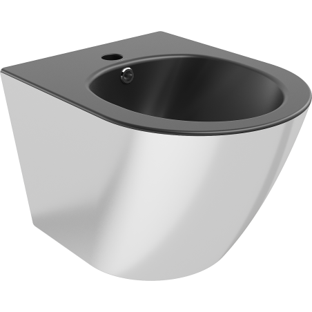 Mexen Lena závěsné bidet, černý mat/stříbrný - 35224874