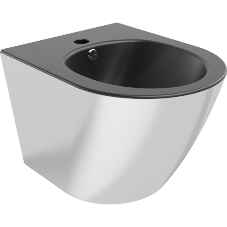 Mexen Lena závěsný bidet, černý mat/stříbrný - 35224874
