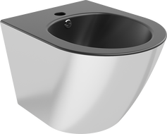 Mexen Lena závěsný bidet, černý mat/stříbrný - 35224874