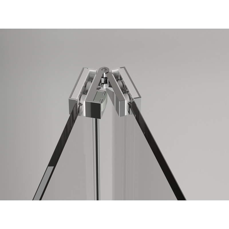 Mexen Exo-F skládací sprchový kout 90 x 110 cm, transparentní, chrom - 816-090-110-01-00