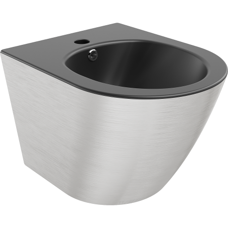 Mexen Lena závěsné bidet, černý mat/stříbrný vzor linie - 35224873