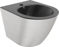 Mexen Lena závěsné bidet, černý mat/stříbrný vzor linie - 35224873