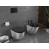 Mexen Lena závěsné bidet, černý mat/stříbrný vzor linie - 35224873