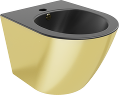 Mexen Lena závěsné bidet, černý mat/zlatý - 35224876
