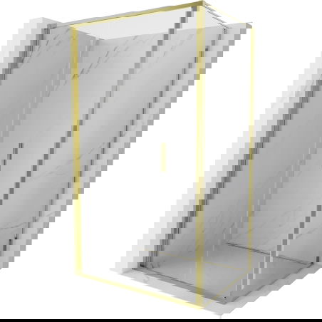 Mexen Exo skládací sprchový kout 120 x 70 cm, transparentní, zlatý - 816-120-070-50-00
