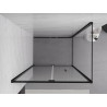 Mexen Exo-F skládací sprchový kout 95 x 110 cm, průhledný, černý - 816-095-110-70-00