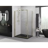 Mexen Exo-B sprchový kout s kyvnými dveřmi 70 x 110 cm, průhledný, zlatý - 817-070-110-50-00