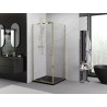 Mexen Exo-R sprchový kout otočný 110 x 110 cm, transparentní, zlatý - 819-110-110-50-00