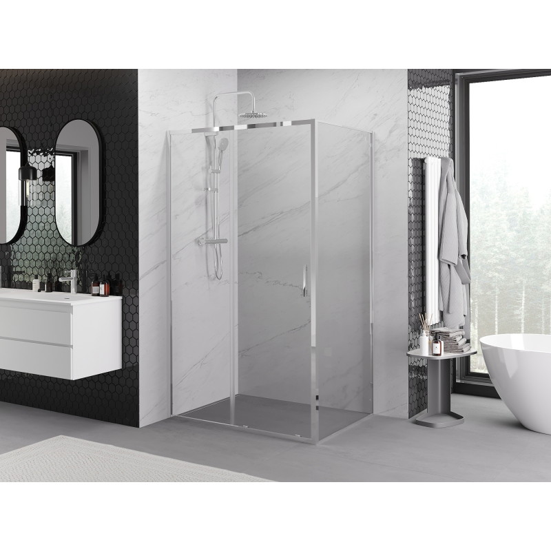 Mexen Exo-S posuvná sprchová kabina 170 x 75 cm, transparentní, chrom - 8151-170-075-01-00
