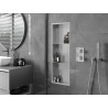 Mexen X-Wall-R nástěnná police s límcem a poličkou 90 x 30 cm, inox - 1910903010S