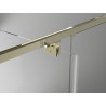 Mexen Exo-BR Duo sprchový kout s otočnými dveřmi 110 x 75 cm, transparentní, zlatý - 8182-110-075-50-00