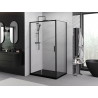 Mexen Exo-S posuvná sprchová kabina 170 x 90 cm, transparentní, černá - 8151-170-090-70-00