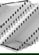 Mexen Exo posuvný sprchový kout 160 x 110 cm, průhledný, černý - 8151-160-110-70-00