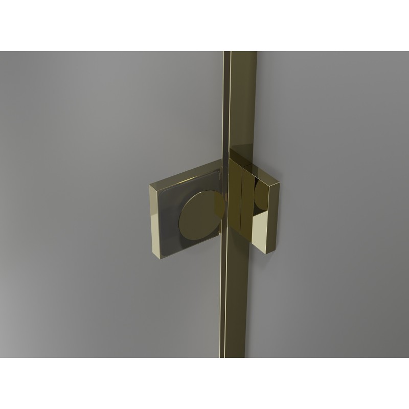 Mexen Lunar Duo sprchové dveře kyvné 190 cm, transparentní, zlaté - 834D-190-000-50-00