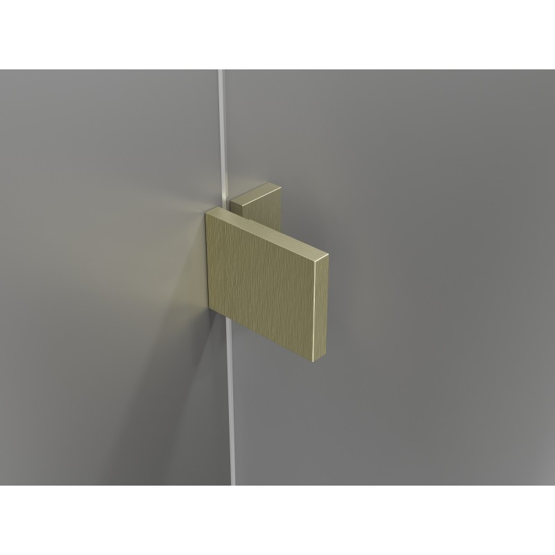 Mexen Lunar Duo otočné sprchové dveře 200 cm, transparentní, zlaté kartáčované - 834D-200-000-55-00