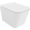 Mexen Teo WC mísa Rimless s pomalu padajícím tenkým sedátkem, duroplast, bílý lesk - 30850700