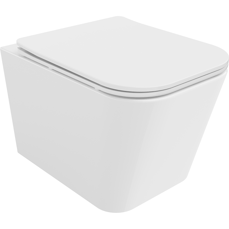 Mexen Teo WC mísa Rimless s pomalu klesající deskou slim, duroplast, bílý lesk - 30850600