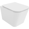 Mexen Teo WC mísa Rimless s pomalu zavíratelným sedátkem slim, duroplast, bílý lesk - 30850600