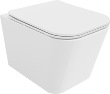 Mexen Teo WC mísa Rimless s pomalu zavíratelným sedátkem slim, duroplast, bílý lesk - 30850600