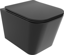 Mexen Teo mísa WC Rimless s deskou pomalu spouštějící slim, duroplast, černá mat - 30850685