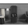 Mexen Teo WC mísa Rimless s pomalu zavírajícím se slim sedátkem, duroplast, černá mat - 30850685