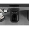 Mexen Teo mísa WC Rimless s deskou pomalu spouštějící slim, duroplast, černá mat - 30850685