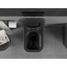 Mexen Teo WC mísa Rimless s pomalu zavírajícím se slim sedátkem, duroplast, černá mat - 30850685