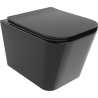 Mexen Teo mísa wc Rimless s deskou pomalu padací slim, duroplast, černý lesk - 30854070