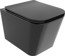 Mexen Teo mísa wc Rimless s deskou pomalu padací slim, duroplast, černý lesk - 30854070