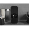 Mexen Teo WC mísa Rimless s pomalu spouštěcí deskou slim, duroplast, černý lesk - 30854070