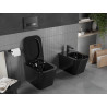 Mexen Teo WC mísa Rimless s pomalu spouštěcí deskou slim, duroplast, černý lesk - 30854070