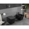 Mexen Teo WC mísa Rimless s pomalu spouštěcí deskou slim, duroplast, černý lesk - 30854070