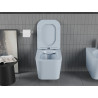 Mexen Teo mísa WC Rimless s pomalu klesající tenkým sedátkem, duroplast, šedo-modrá matná - 30854069