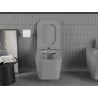 Mexen Teo WC mísa Rimless s pomalu sklápěcím sedátkem slim, duroplast, světle šedá matná - 30854061