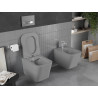 Mexen Teo wc mísa Rimless s pomalu klesající deskou slim, duroplast, světle šedá matná - 30854061
