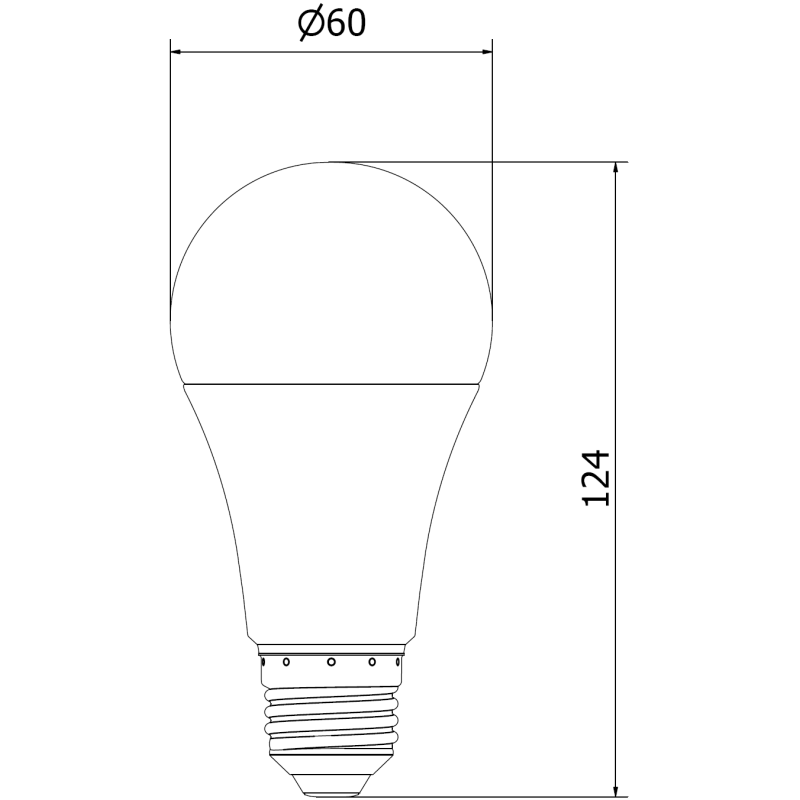 Mexen Nova LED žárovka E27, A60, 15W, Teplá - 3000K, 1575 lm - L100-E27-1530-01
