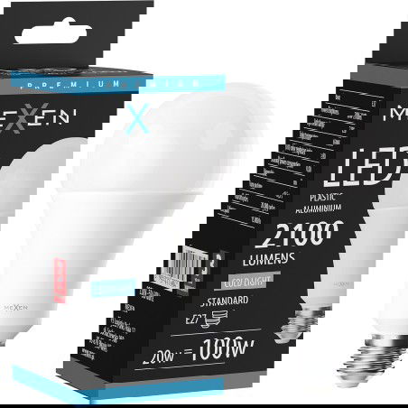 Mexen Nova LED žárovka E27, A70, 20W, Studená - 6500K, 2100 lm - L100-E27-2065-01