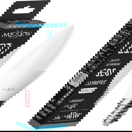 Mexen Nova LED žárovka E14, C37, 6W, Neutrální - 4000K, 630 lm - L102-E14-0640-01