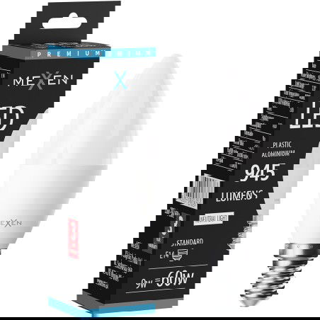 Mexen Nova LED žárovka E14, C37, 9W, Neutrální - 4000K, 945 lm - L102-E14-0940-01