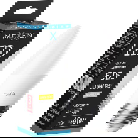 Mexen Nova LED žárovka E27, C37, 5W, Teplá - 3000K, 525 lm - L102-E27-0530-01