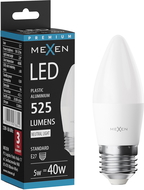 Mexen Nova LED žárovka E27, C37, 5W, Neutrální - 4000K, 525 lm - L102-E27-0540-01