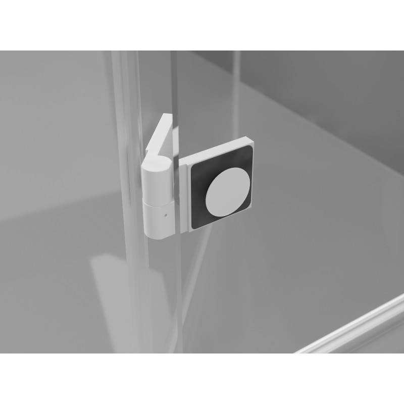 Mexen Lunar L Duo sprchové dveře otevírací 150 cm, transparentní, bílé - 834DL-150-000-20-00