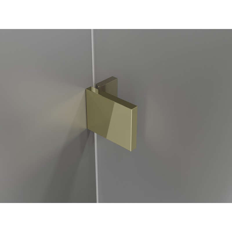 Mexen Lunar L Duo sprchové dveře výklopné 180 cm, transparentní, zlaté - 834DL-180-000-50-00