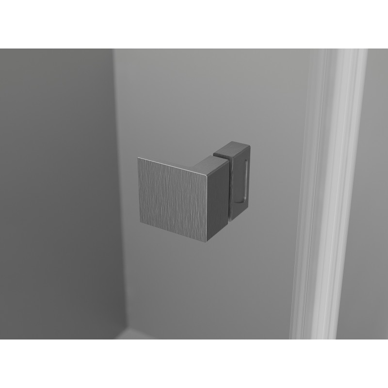 Mexen Lunar L Duo sprchové dveře jednokřídlé 140 cm, transparentní, kartáčovaná zbraňově šedá - 834DL-140-000-66-00