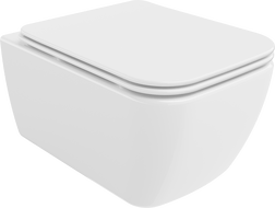 Mexen Stella WC mísa Rimless s pomalu sklápějícím sedátkem slim, duroplast, bílý lesk - 30680900