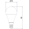 Mexen Nova LED žárovka E14, G45, 9W, Studená - 6500K, 945 lm - L101-E14-0965-01
