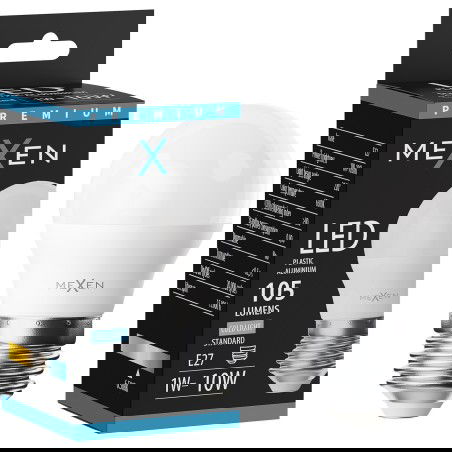 Mexen Nova LED žárovka E27, G45, 1W, Studená - 6500K, 105 lm - L101-E27-0165-01