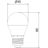 Mexen Nova LED žárovka E27, G45, 3W, Neutrální - 4000K, 315 lm - L101-E27-0340-01