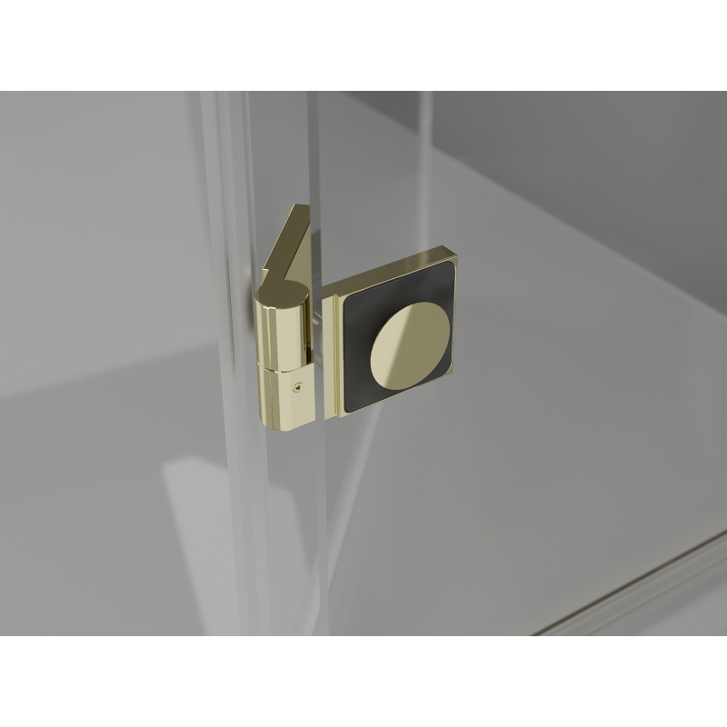 Mexen Lunar Duo sprchová kabina otevíratelná pravá 110 x 90 cm, transparentní, zlatá - 834-110P-090L-50-00