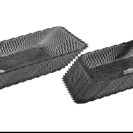 Mexen Akra skleněné nástěnné umyvadlo 46 x 33 cm, černé - 24024670